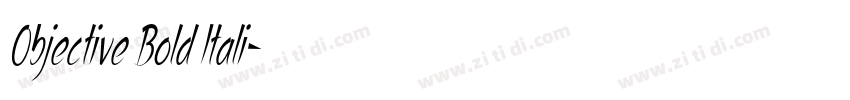 Objective Bold Itali字体转换 Objective Bold Itali字体转换